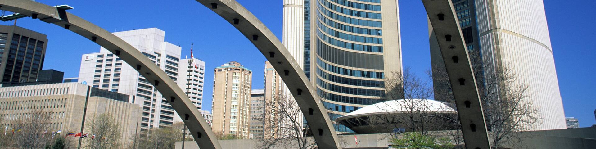 Canada, Ontario, Toronto, Town Hall at Nathan Phillips Square