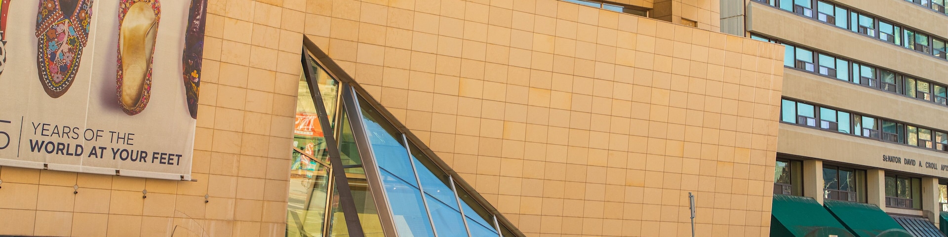 Bata Shoe Museum which includes street scenes and a city