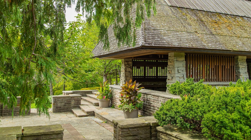 Edward Gardens which includes a garden and heritage elements