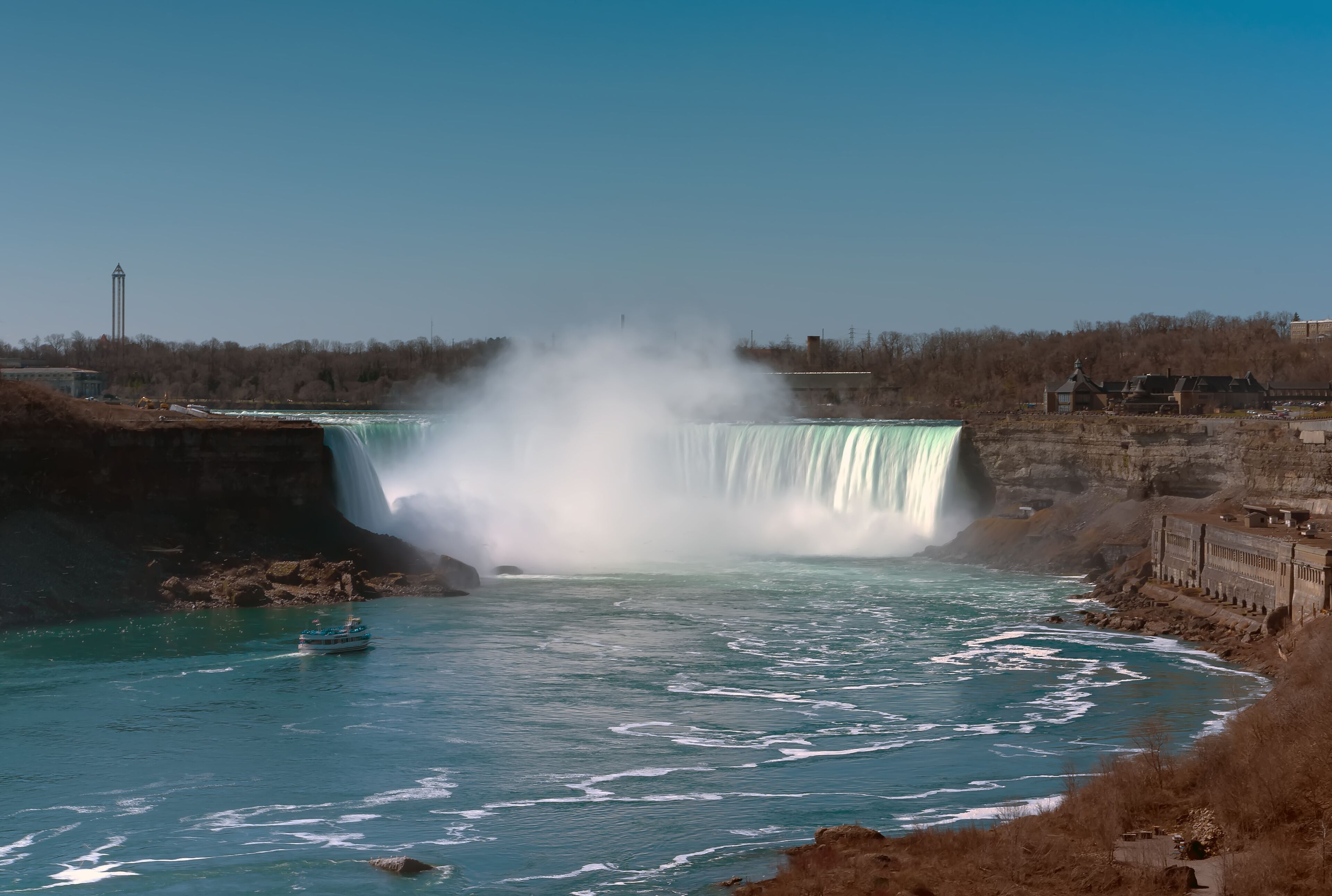 Niagara falls from the canadian side