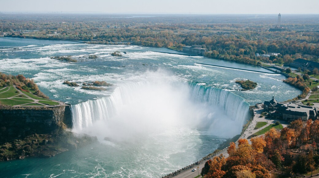 Horseshoe Falls showing a cascade and landscape views