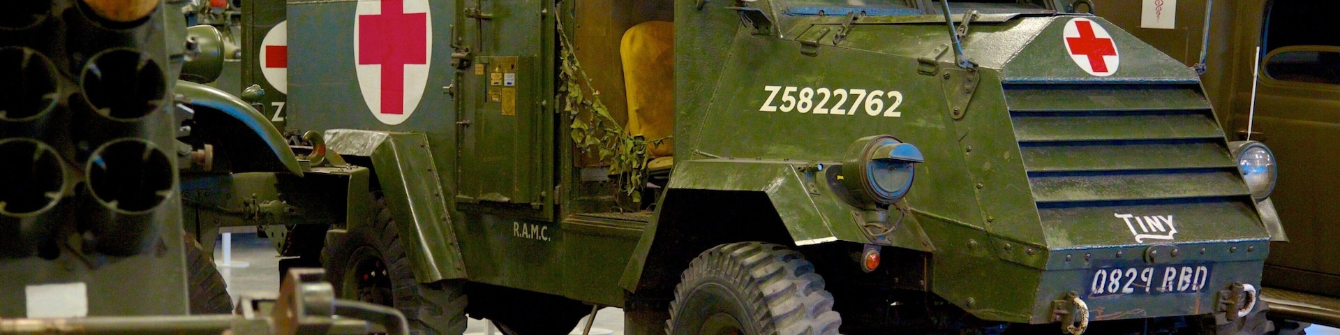 Canadian War Museum showing military items and interior views