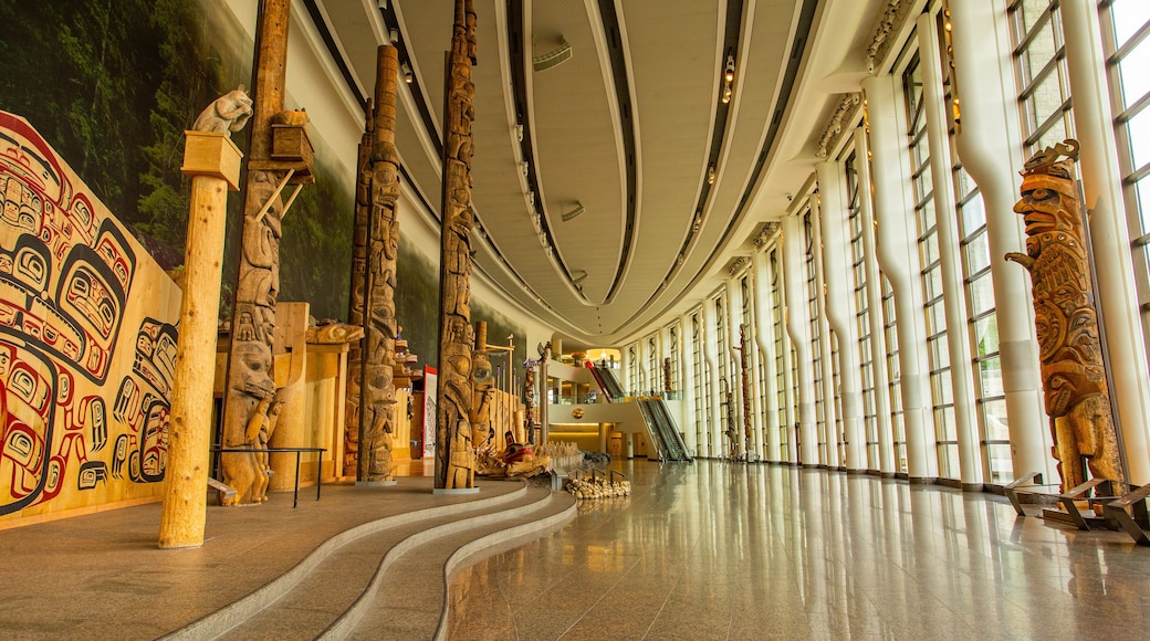 Canadian Museum of History featuring interior views and indigenous culture