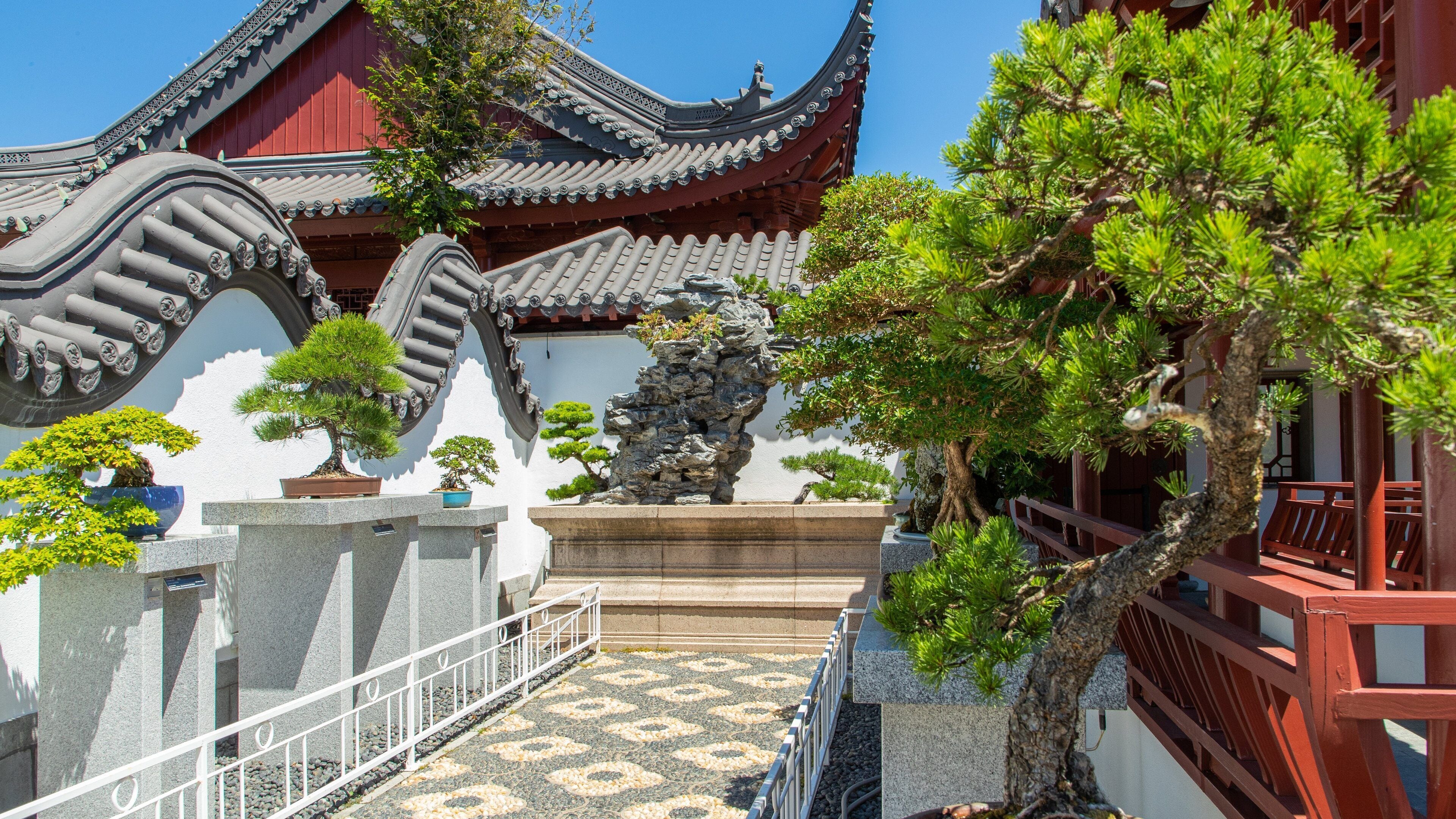Montreal Botanical Garden showing heritage elements