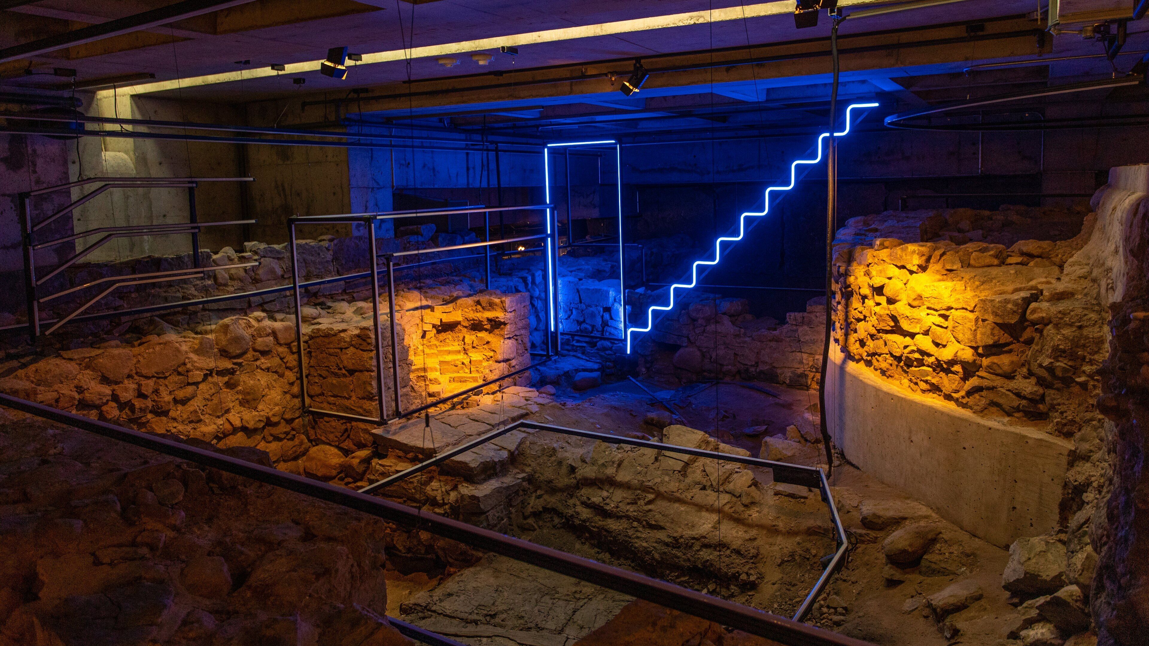 Montreal Museum of Archaeology and History which includes interior views