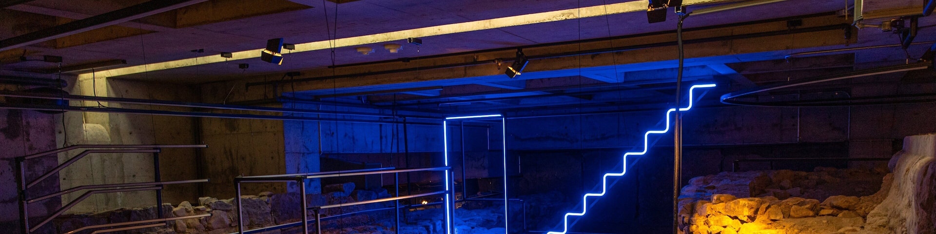 Montreal Museum of Archaeology and History which includes interior views