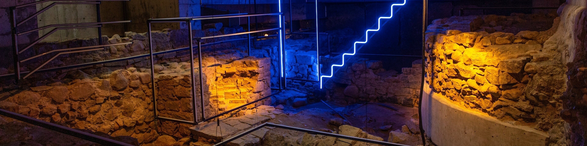 Montreal Museum of Archaeology and History which includes interior views