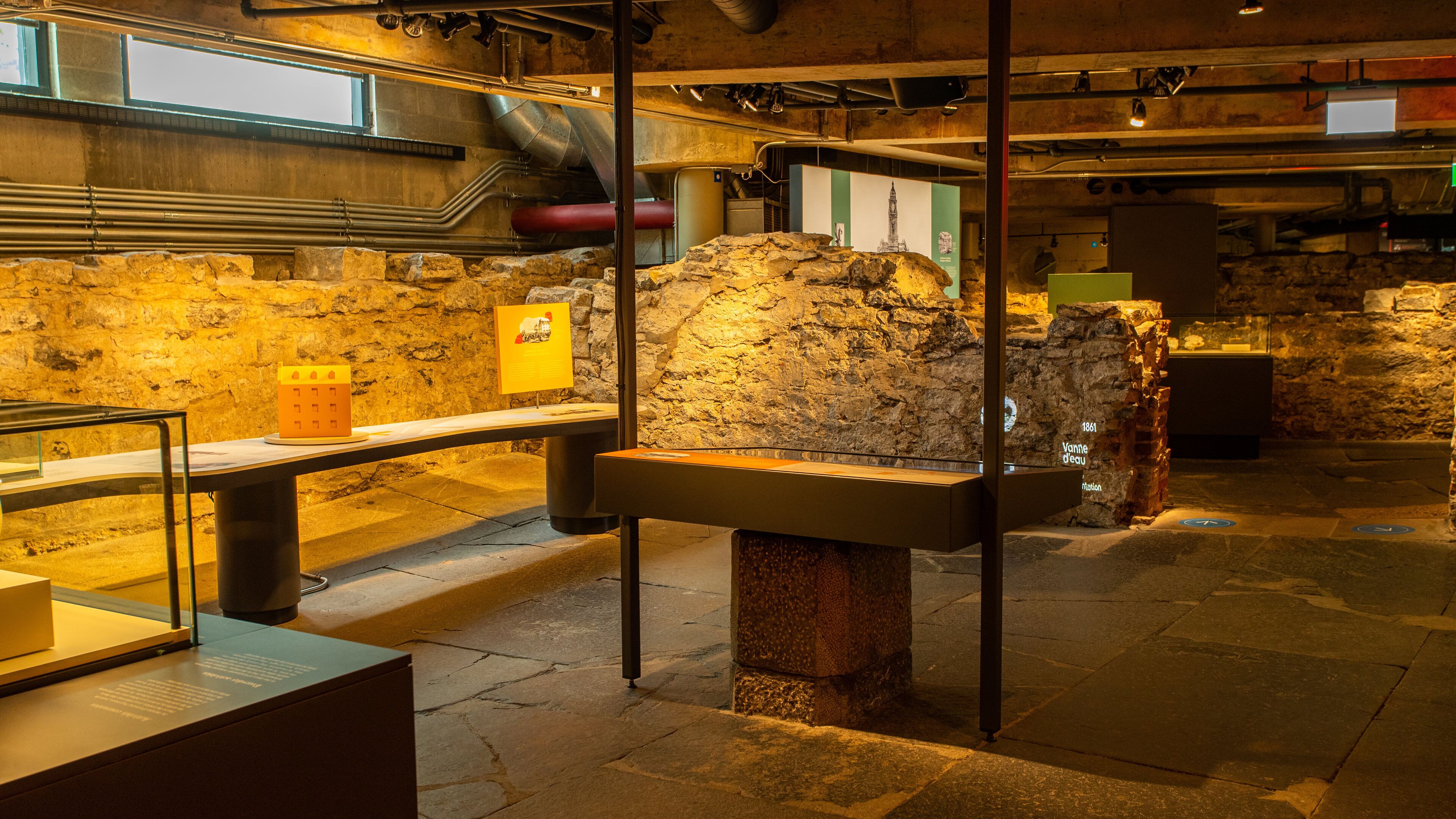 Montreal Museum of Archaeology and History which includes interior views