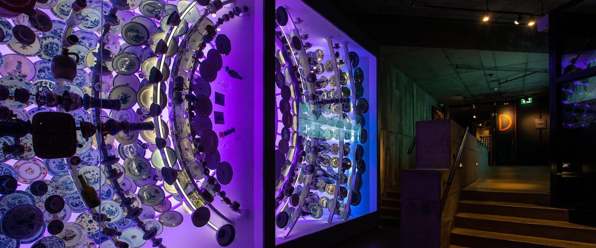 Montreal Museum of Archaeology and History featuring interior views