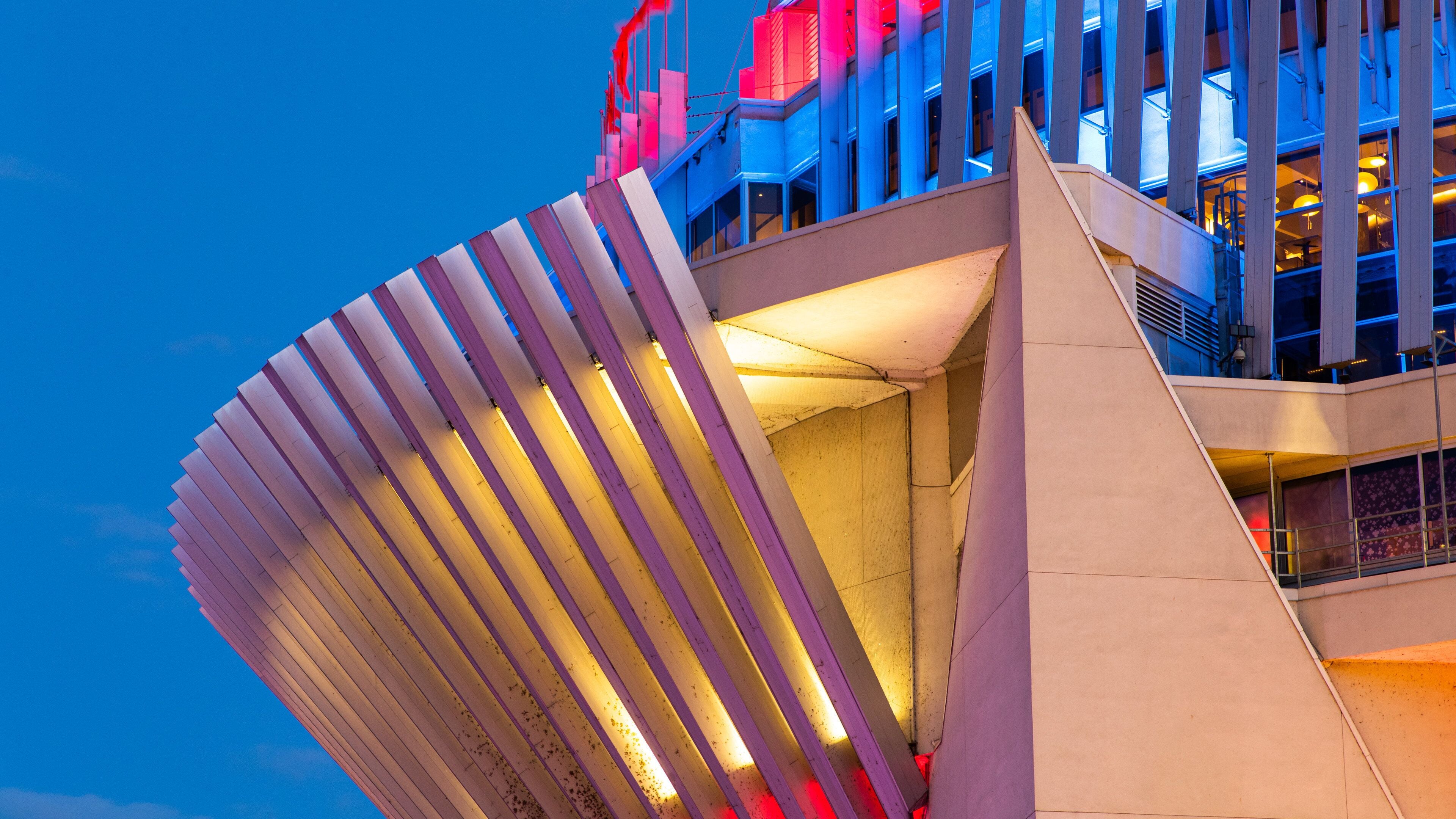 Montreal Casino featuring night scenes and modern architecture