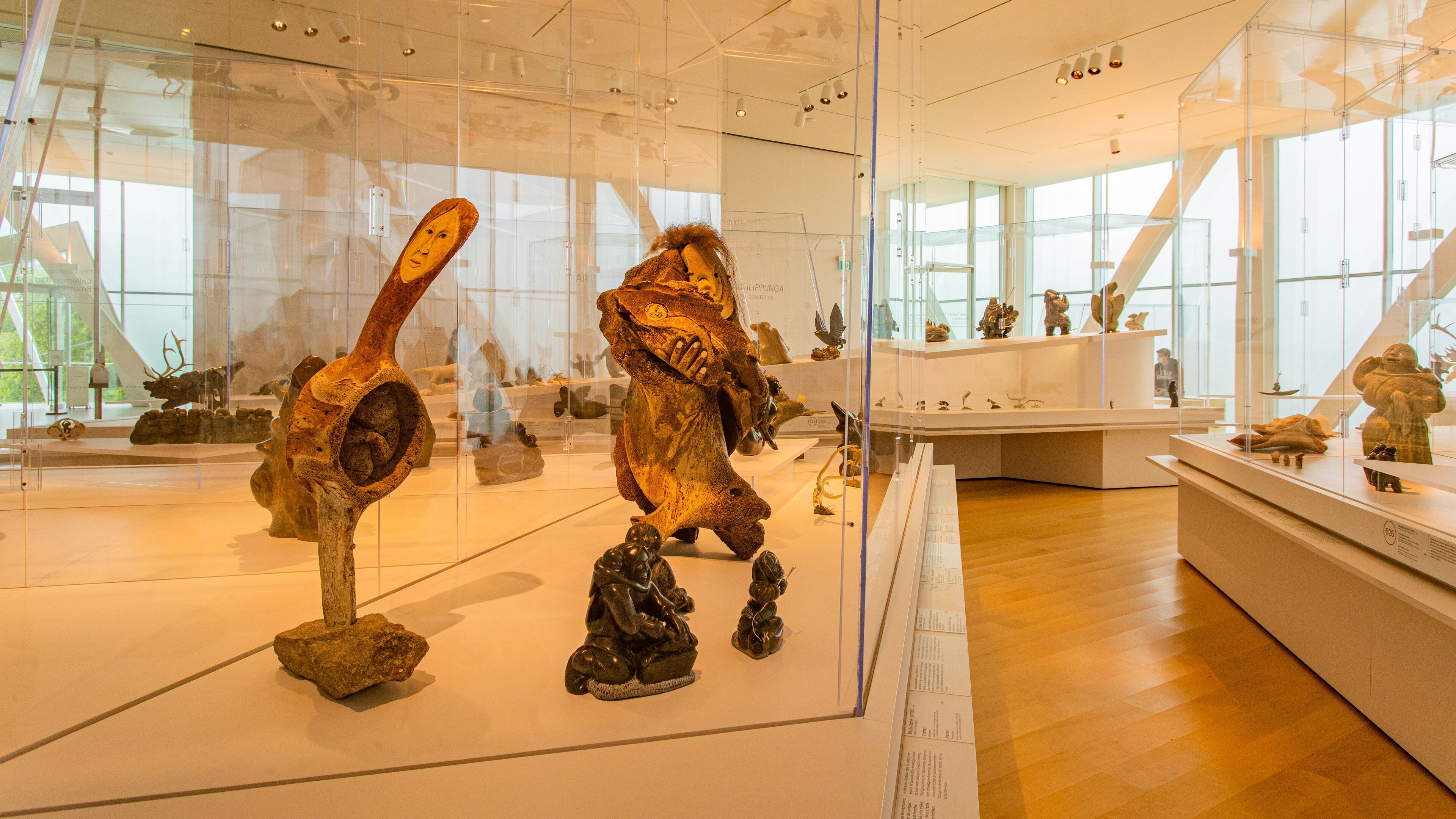 Quebec National Museum of Fine Arts which includes art and interior views