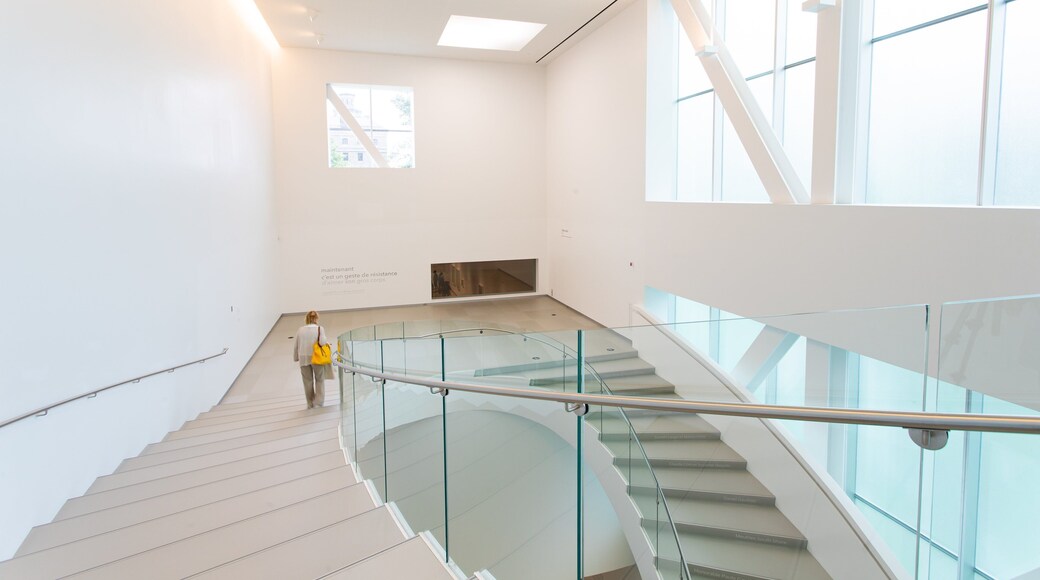Quebec National Museum of Fine Arts which includes interior views as well as an individual femail