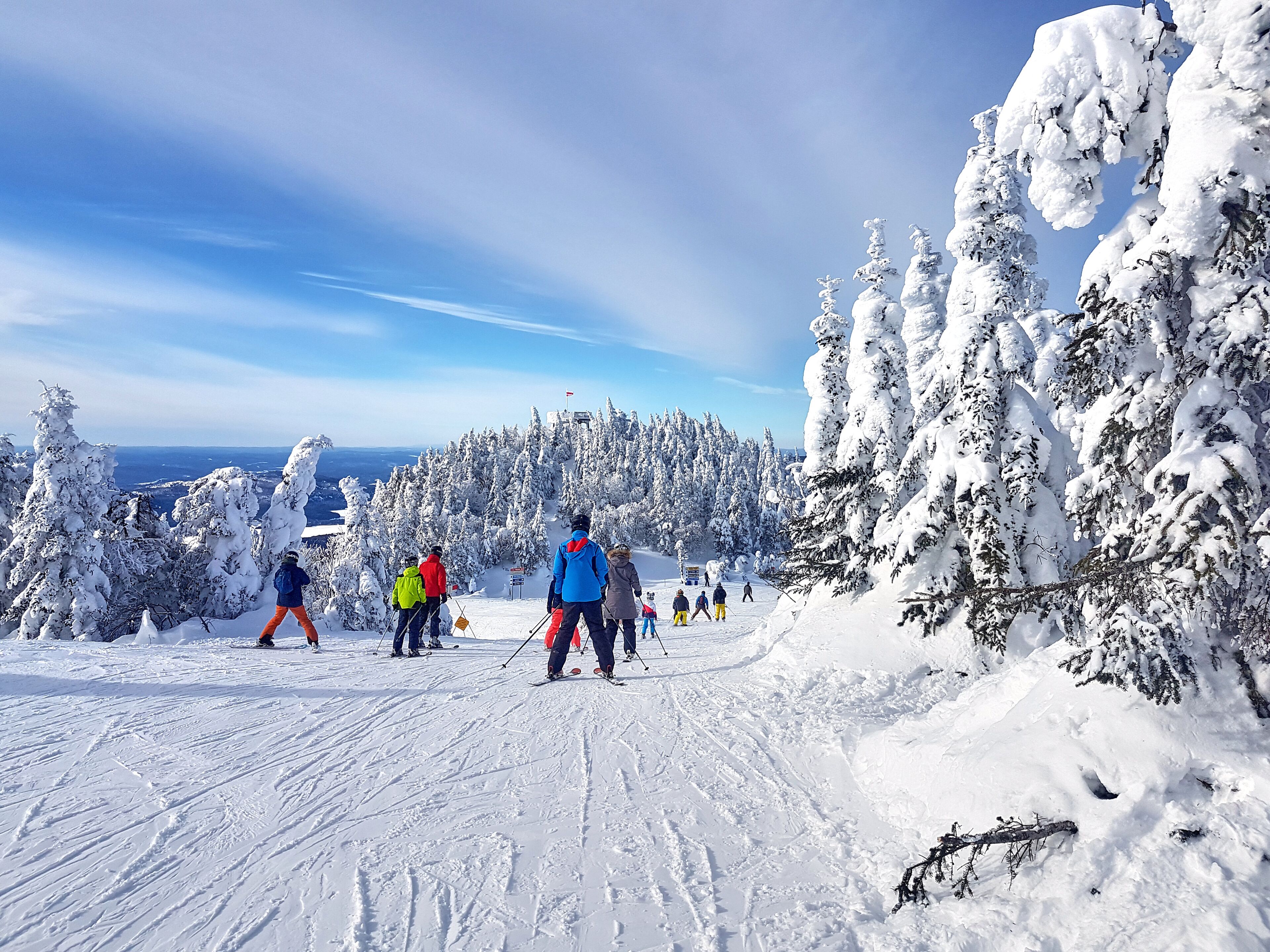 Scenic view of a ski resort Mont-Tremblant