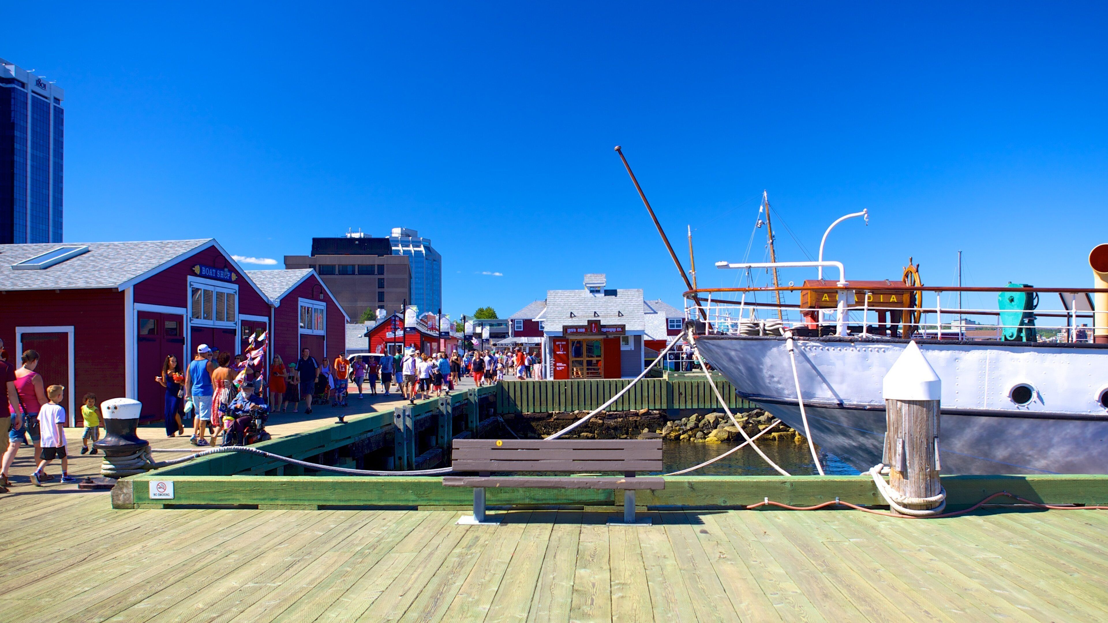 Maritime Museum of the Atlantic som viser gatescener og marina