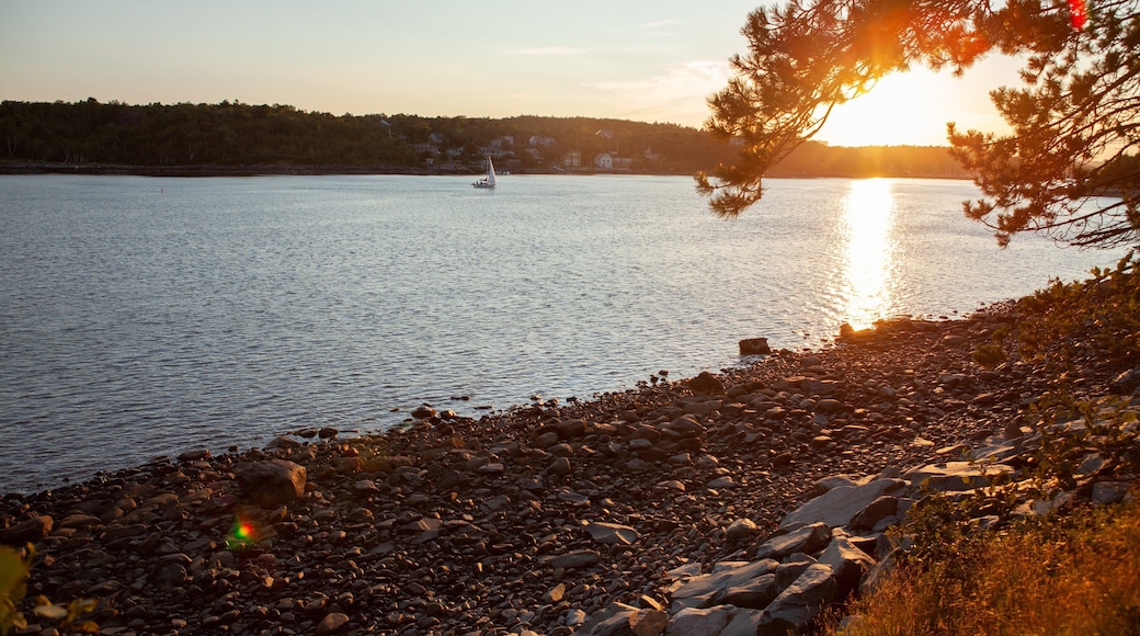 Point Pleasant Park featuring a river or creek and a sunset