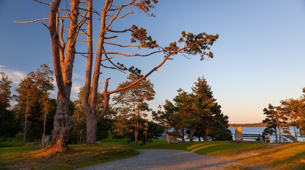 Point Pleasant Park featuring a garden and a sunset