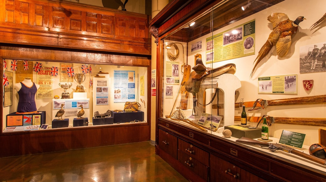 Okanagan Heritage Museum featuring interior views