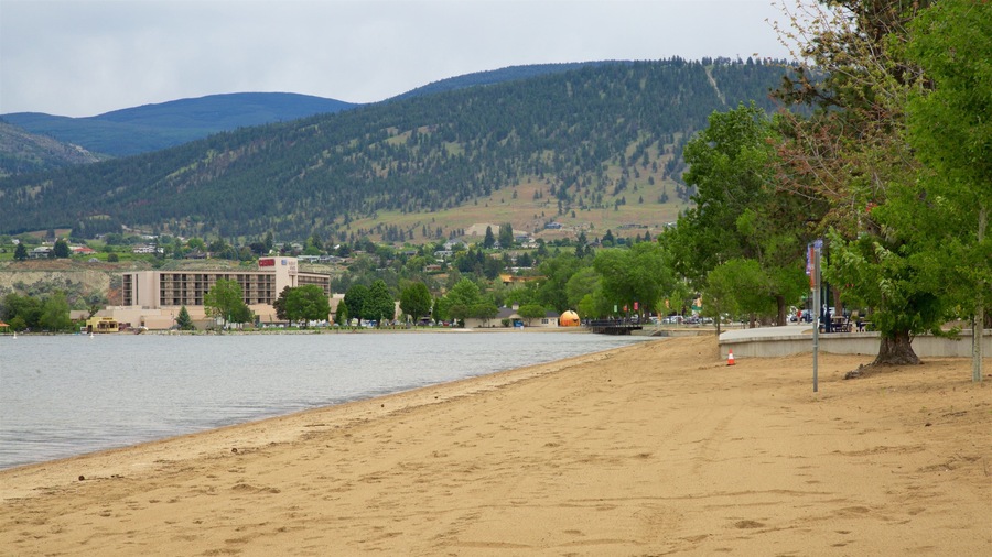 Okanagan Beach which includes a small town or village, tranquil scenes and general coastal views