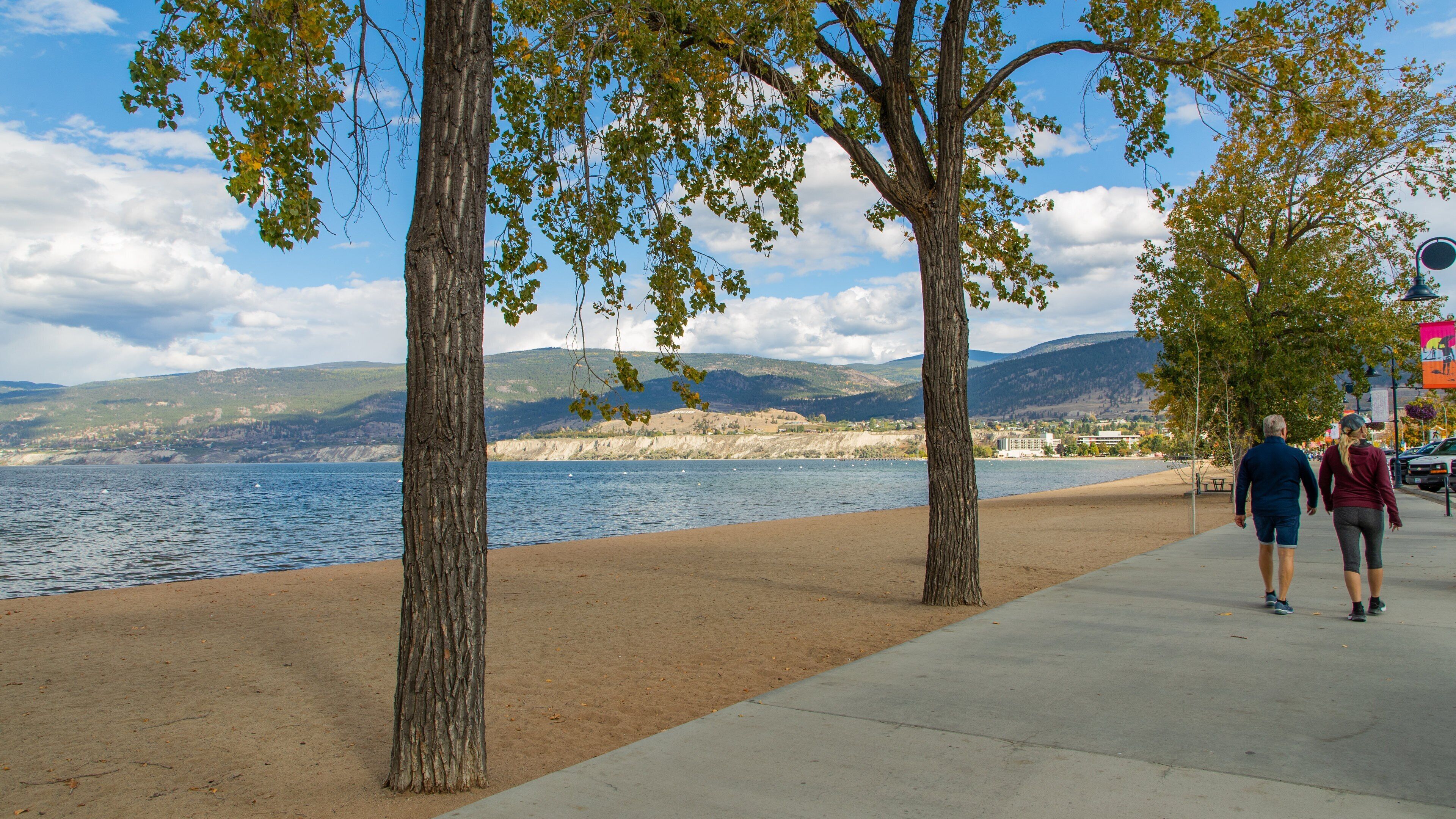 Okanagan Beach featuring street scenes and general coastal views as well as a couple