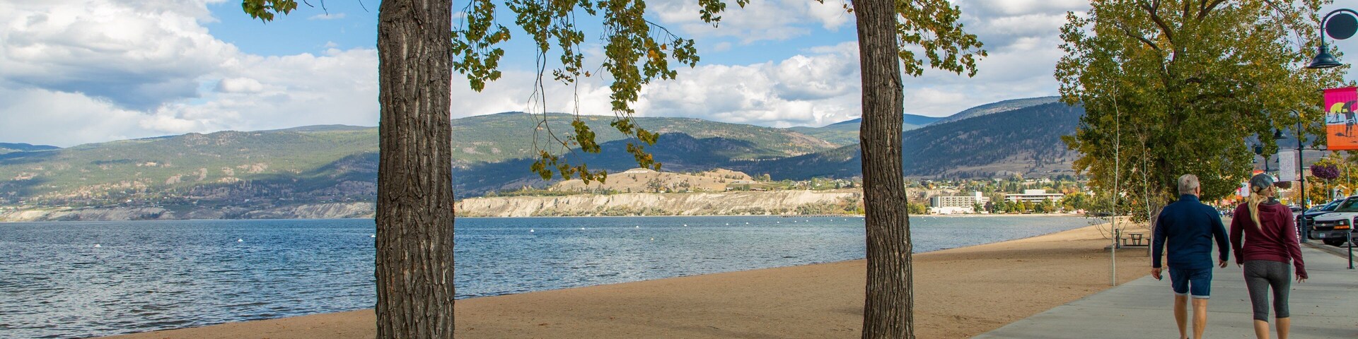 Okanagan Beach featuring street scenes and general coastal views as well as a couple