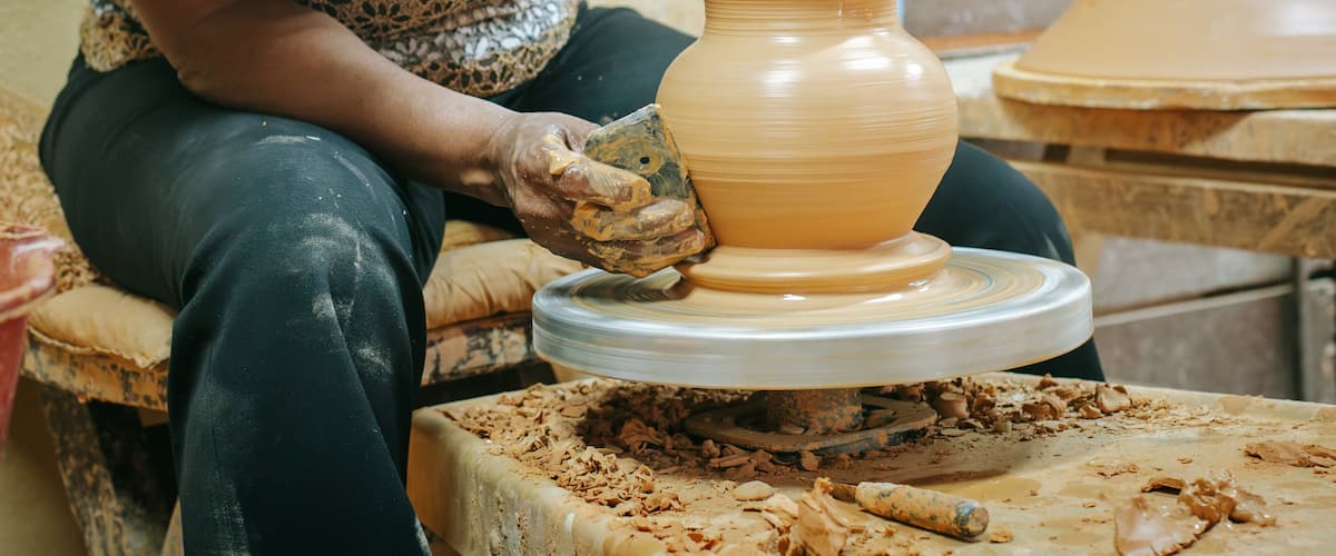 Altos de Chavon Village showing markets as well as an individual femail