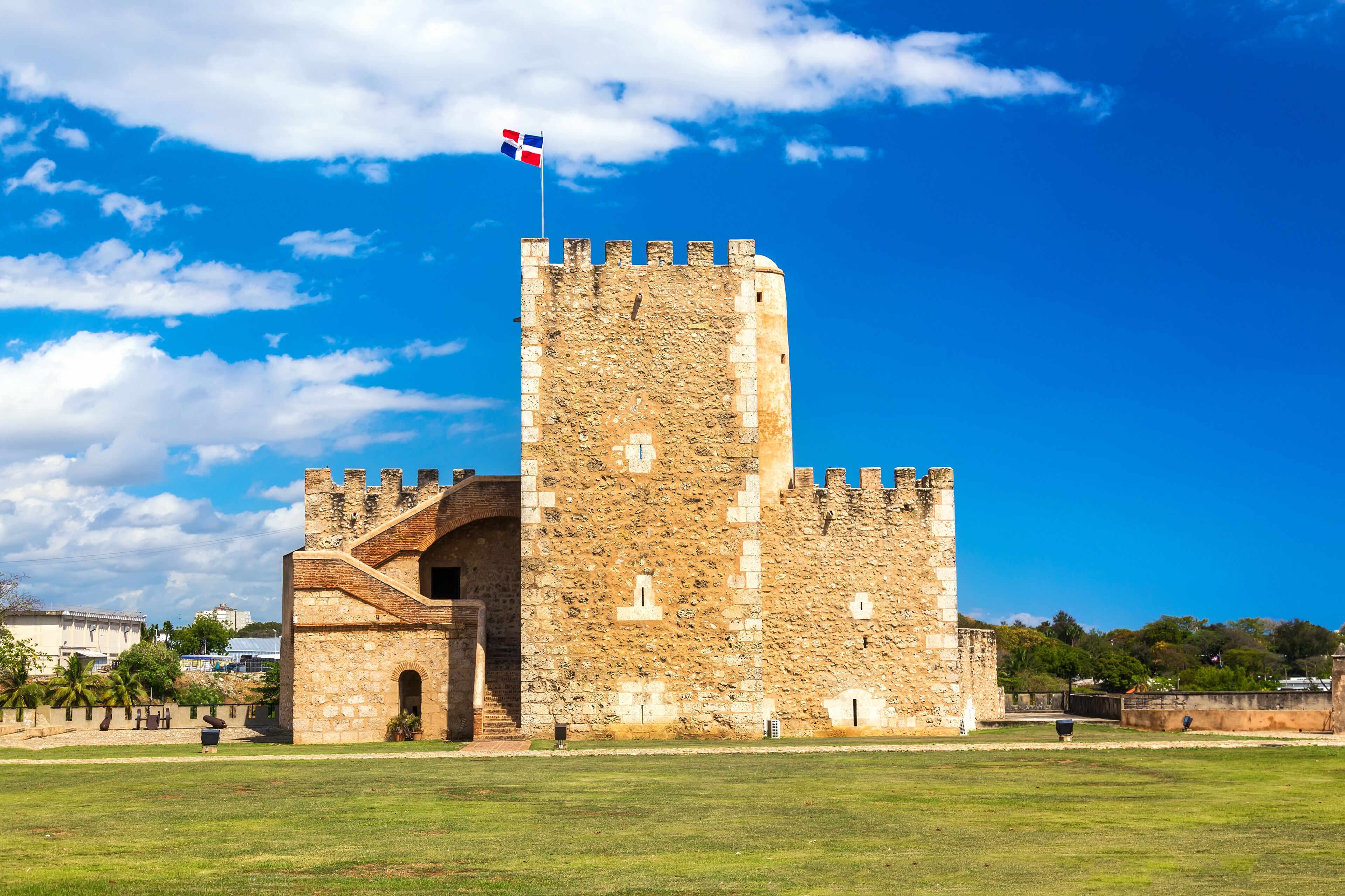 Old spanish Ozama fortress in Santo Domingo, Dominican Republic