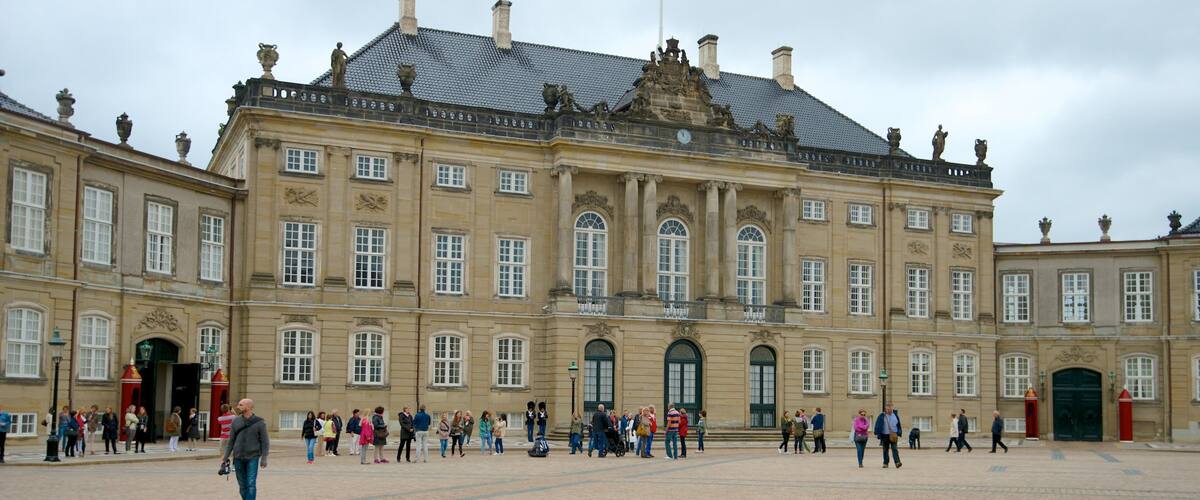 アマリエンボー宮殿 表示 城, 遺跡 と 広場