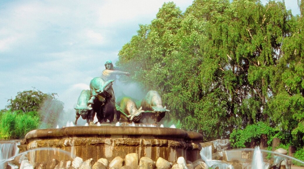 Low angle view of Gefion Fountain, Copenhagen, Denmark