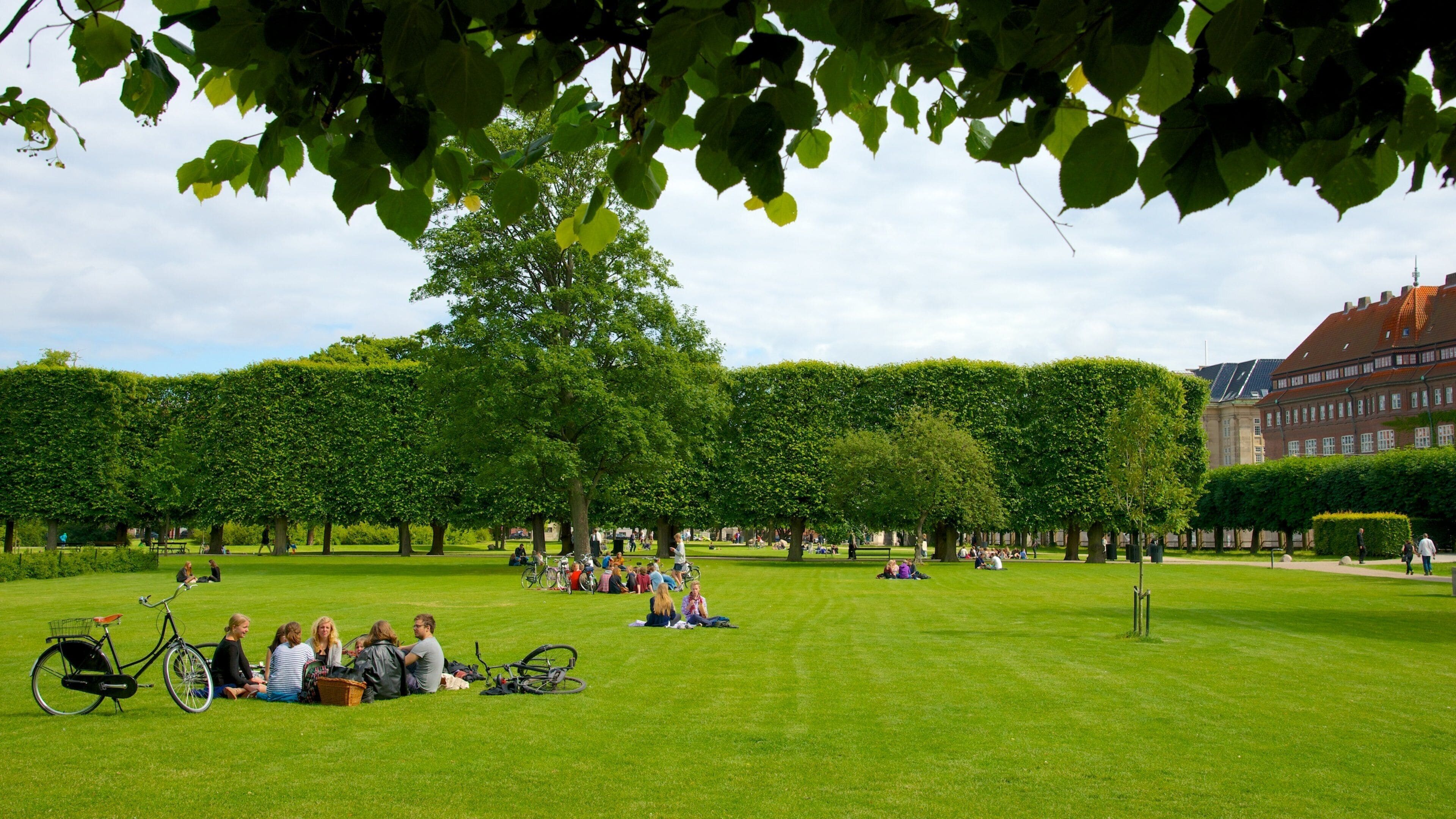 Rosenborg Castle featuring picnicing and a garden