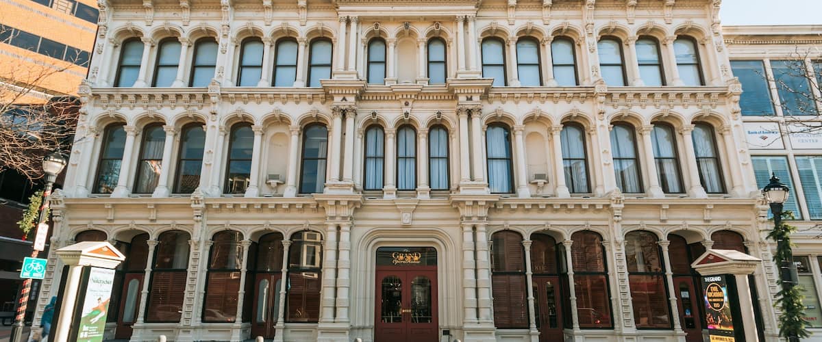 Grand Opera House featuring heritage architecture