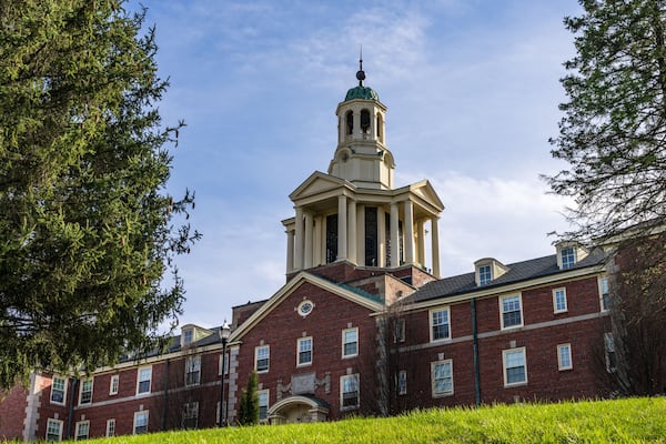 Historic Stuyvesant Hall used as a residential building at Ohio Wesleyan University in Delaware, OH