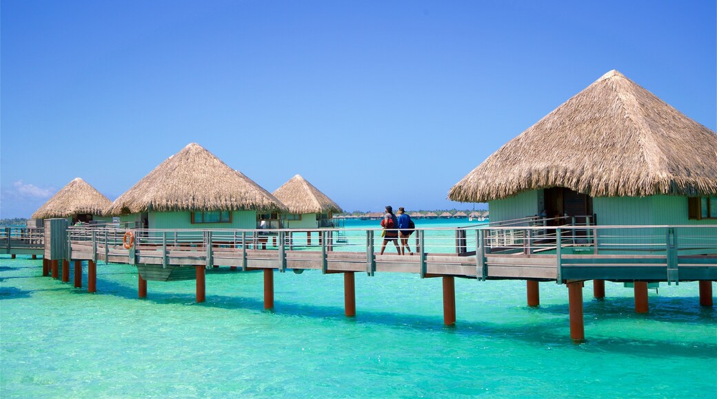 Le Meridien Beach which includes tropical scenes and general coastal views as well as a couple