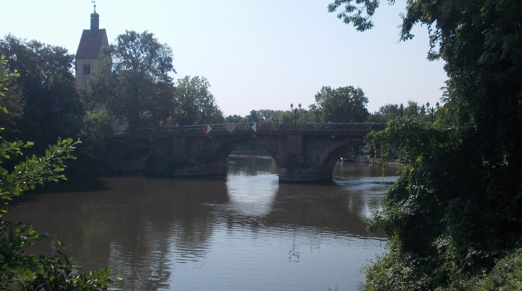 Neumarkt Bridge in Merseburg (district: Saalekreis, Saxony-Anhalt)
