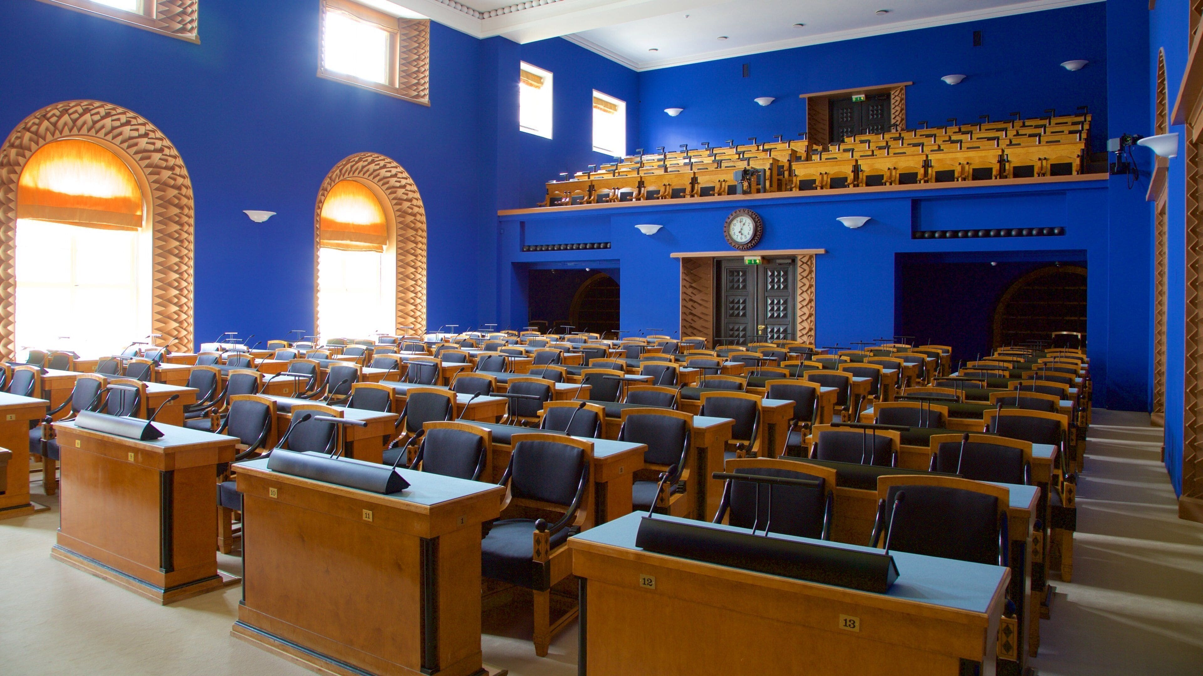 Toompea Castle which includes chateau or palace, heritage elements and interior views
