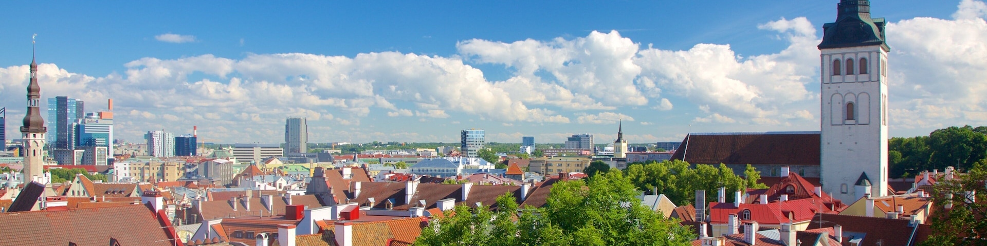 Iglesia de San Nicolás ofreciendo una ciudad