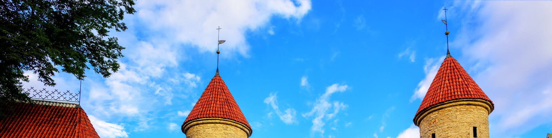 Viru Gate, old town of Tallinn, Estonia