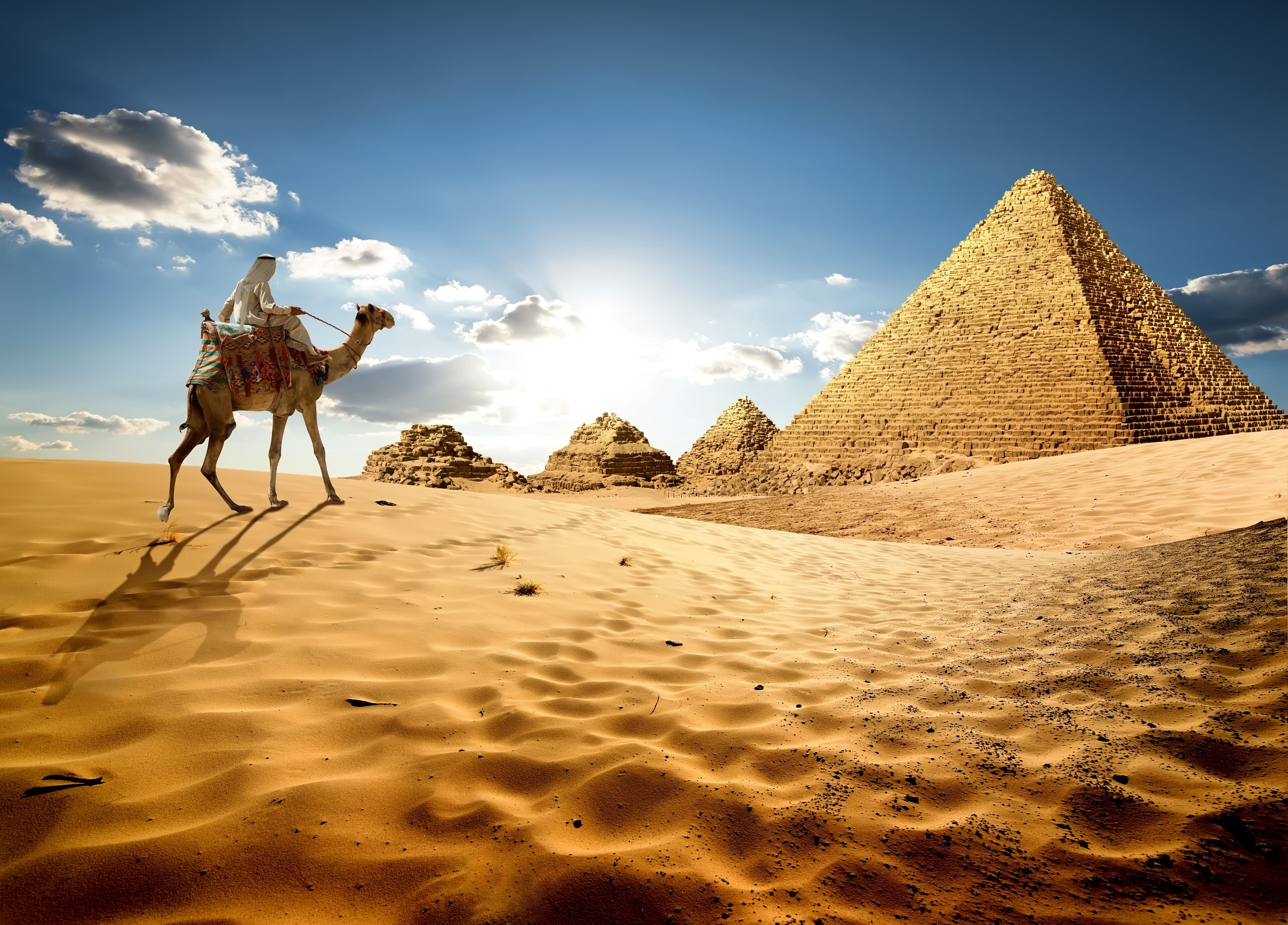 In sands of Egypt