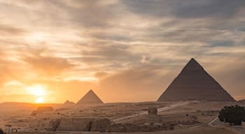 Egypt. Cairo - Giza. General view of pyramids