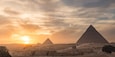 Egypt. Cairo - Giza. General view of pyramids