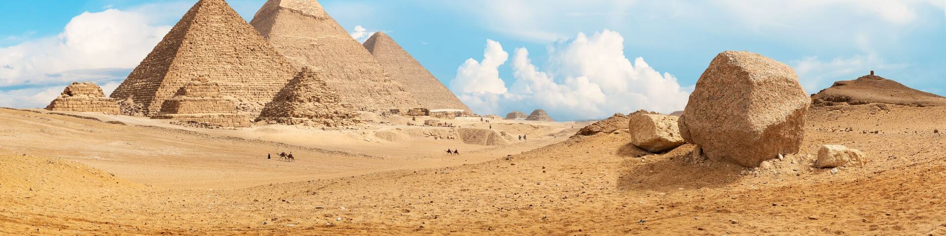 Pyramids of Giza panorama