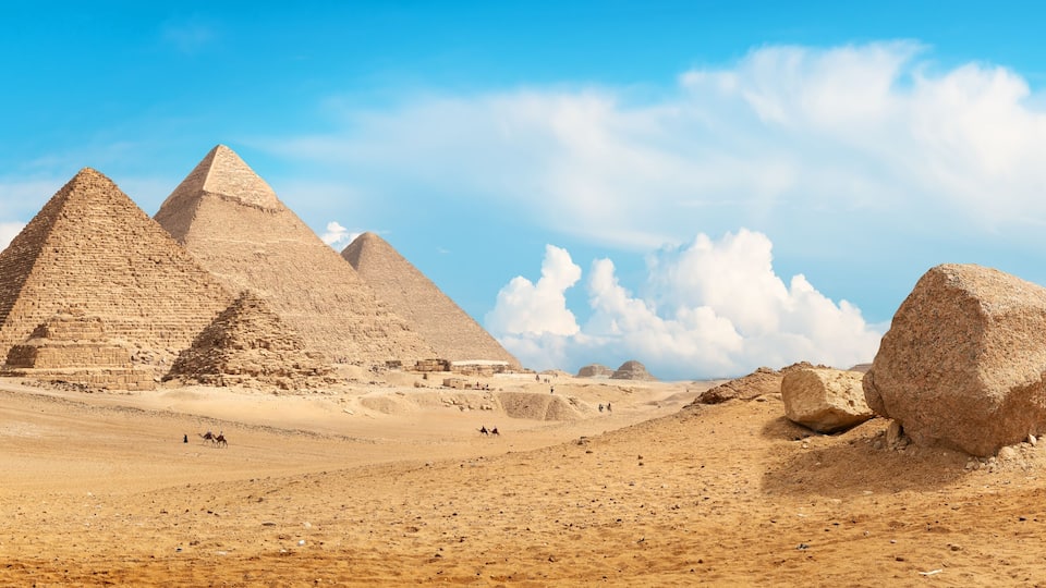 Pyramids of Giza panorama