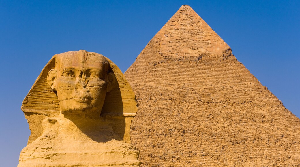 The Sphinx and the great Pyramid