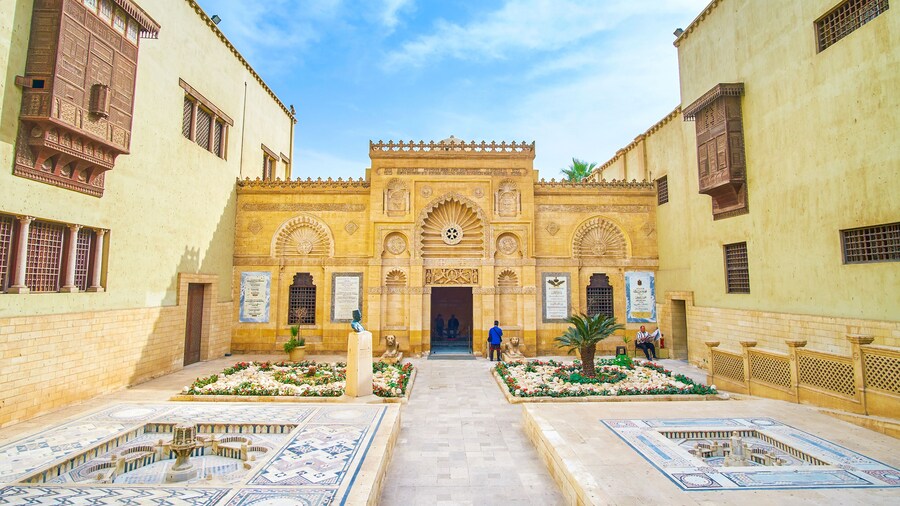 The arabic style frontage of Coptic Museum in Cairo, Egypt