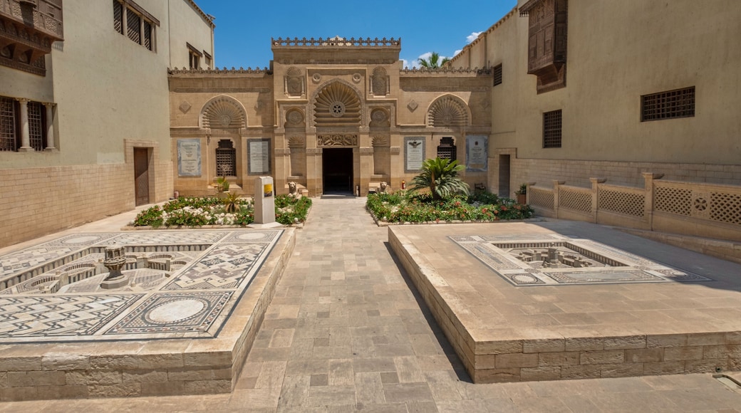 The entrance of Coptic Museum with beautiful carved decoration, Cairo, Egypt