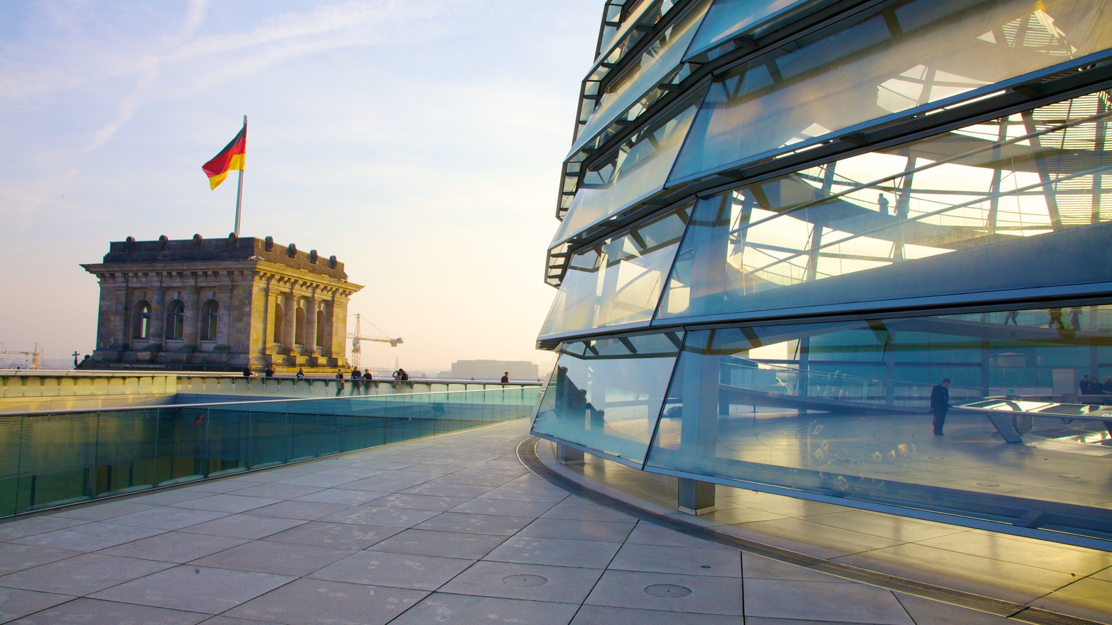 Reichstag Building showing modern architecture