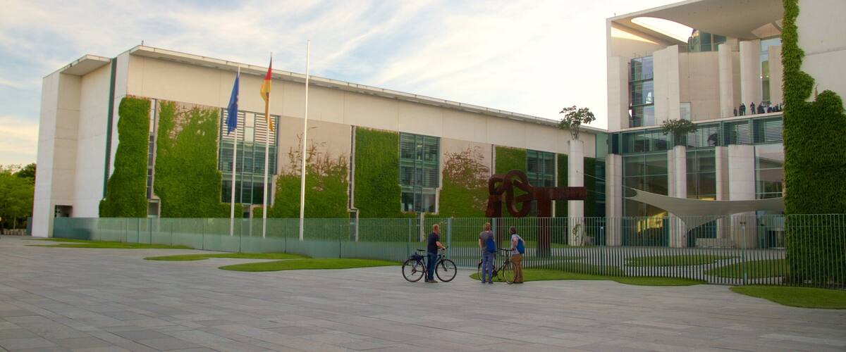 German Chancellery which includes modern architecture