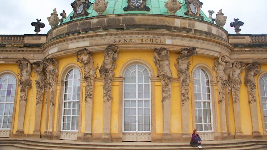 Sanssouci Palace featuring heritage architecture, heritage elements and a castle