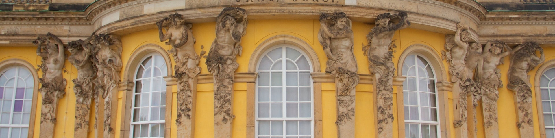 Sanssouci Palace which includes heritage architecture, heritage elements and a castle