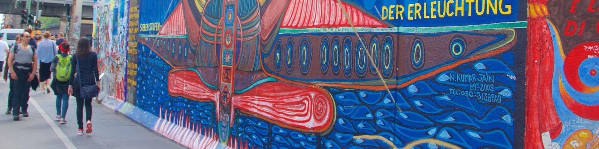 Galería de arte al aire libre East Side Gallery mostrando arte y arte al aire libre