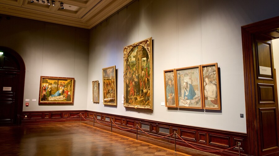 Albertinum featuring interior views and art